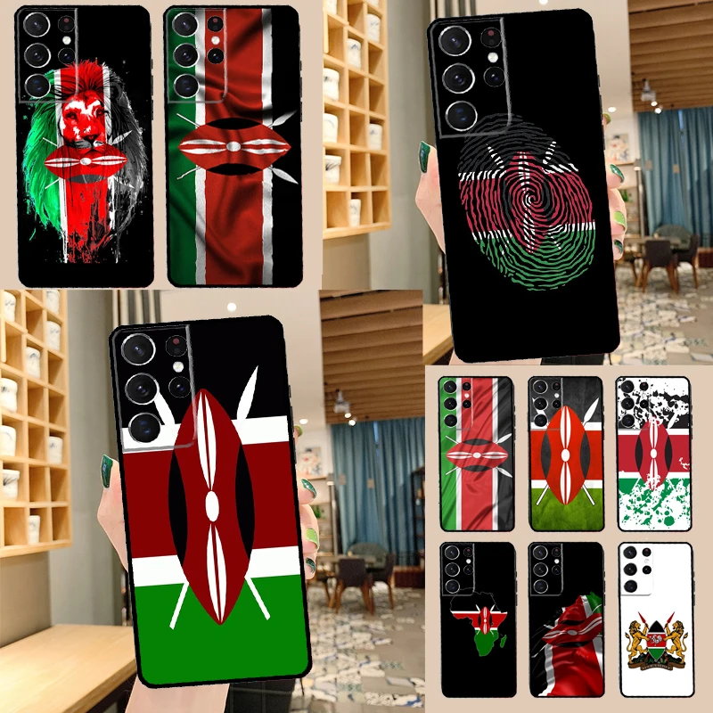 Kenya Cờ Ốp Lưng Điện Thoại Samsung Galaxy S22 S21 Cực S20 FE S8 S9 S10 Plus Note 10 20 Cực bao Da