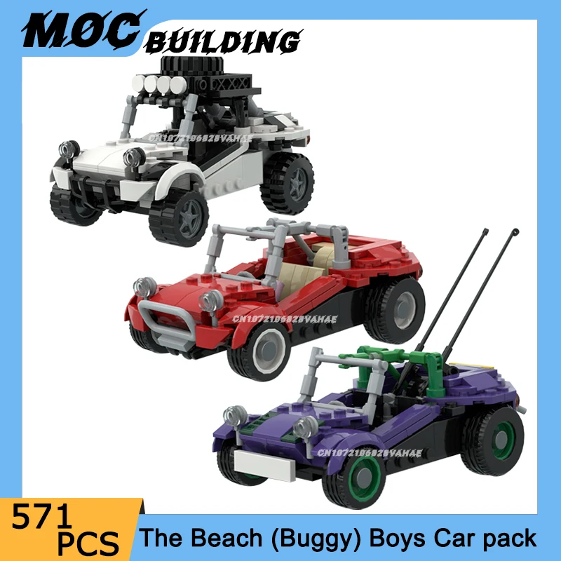 

MOC Building Blocks Classic Off-Road Beach Vehicle Model DIY Assemble Bricks Creative Racing Car Toys Collection Display Gifts