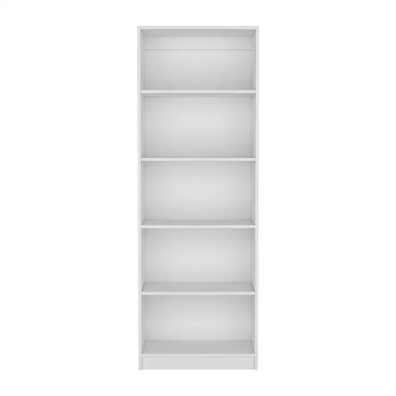 

4-Shelf Bookcase, Office Storage Unit, White Finish