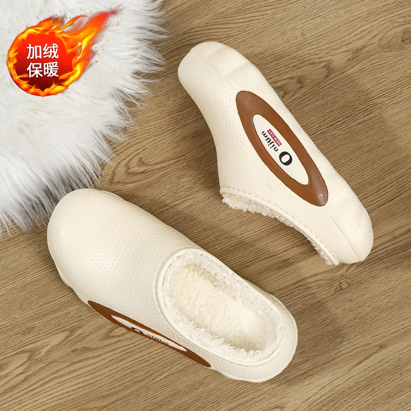 Winter Shoes New Resistant Chunky Sole Brand High Quality Luxury Warm Wear Designer Padded Outdoor Non Slip Work Cotton Slippers