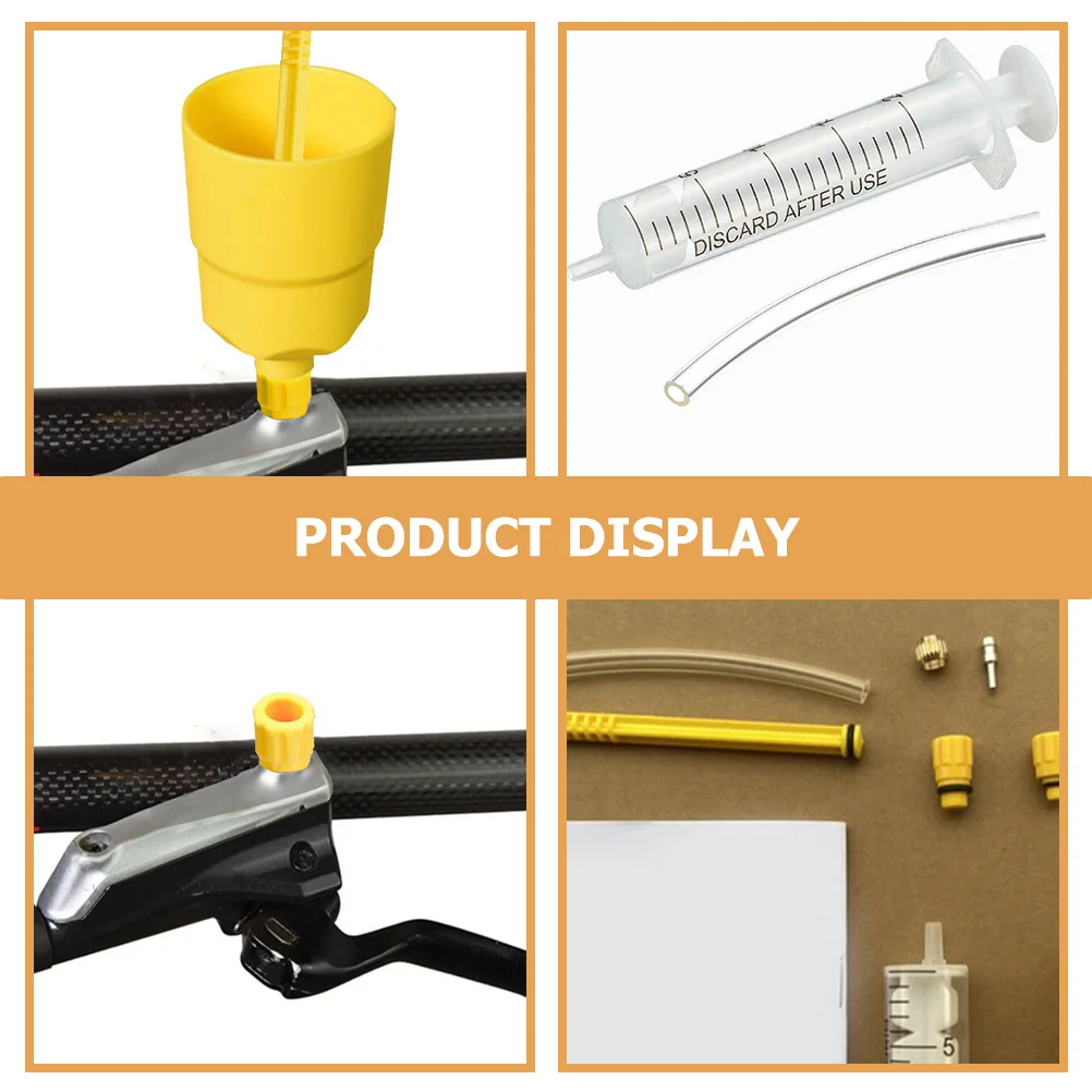 

Brake Oil Bleed Tool for Bicycle Hydraulic Disc Brakes Professional Bleeding Kit with Syringe for Smooth Cycling Performance