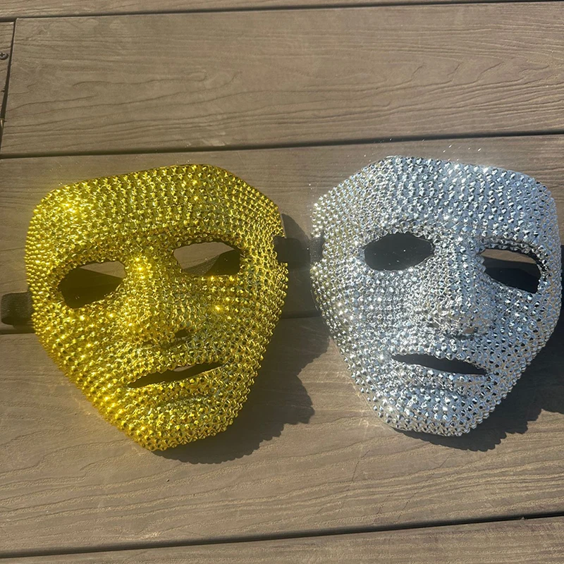 masque-populaire-boule-disco-masque-de-danse-or-et-argent-masque-de-mascarade-complet-d'halloween