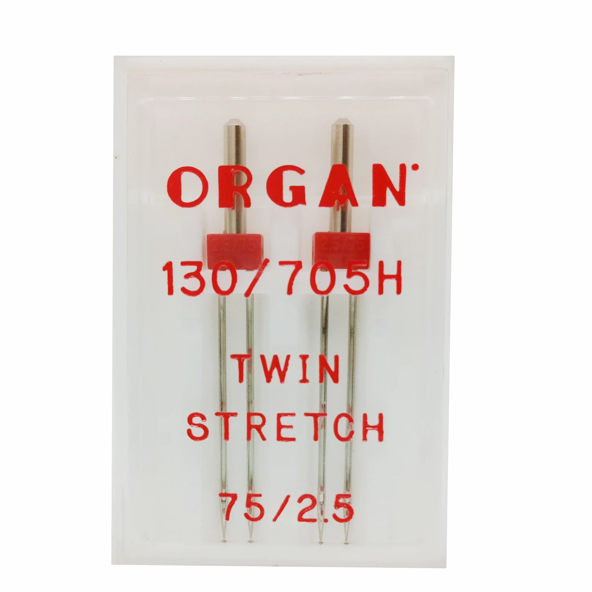 ORGAN Twin Stretch Needles 75/4 Twin 100-6 For Household Sewing Machine Stretch Knitted Elastic Fabric  Universal Twin Needle 90