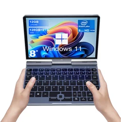 Mini portátil IPS Touch Screen Laptop, Notebook, Netbook, Win 11 Pro, Micro Computador, Bluetooth 4.2, 8 GB, 1TB, 7 