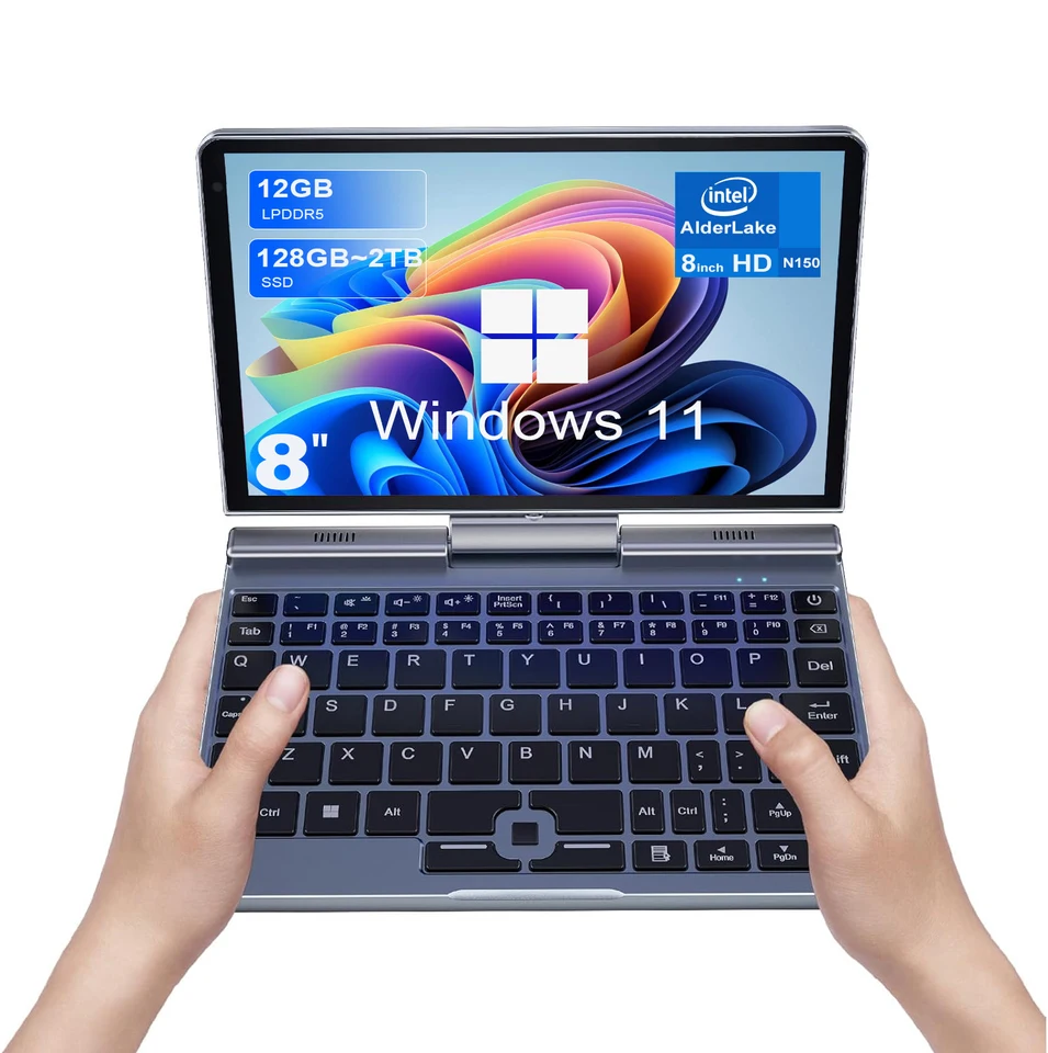 8インチミニラップトップN95ノートブックIPSタッチスクリーン