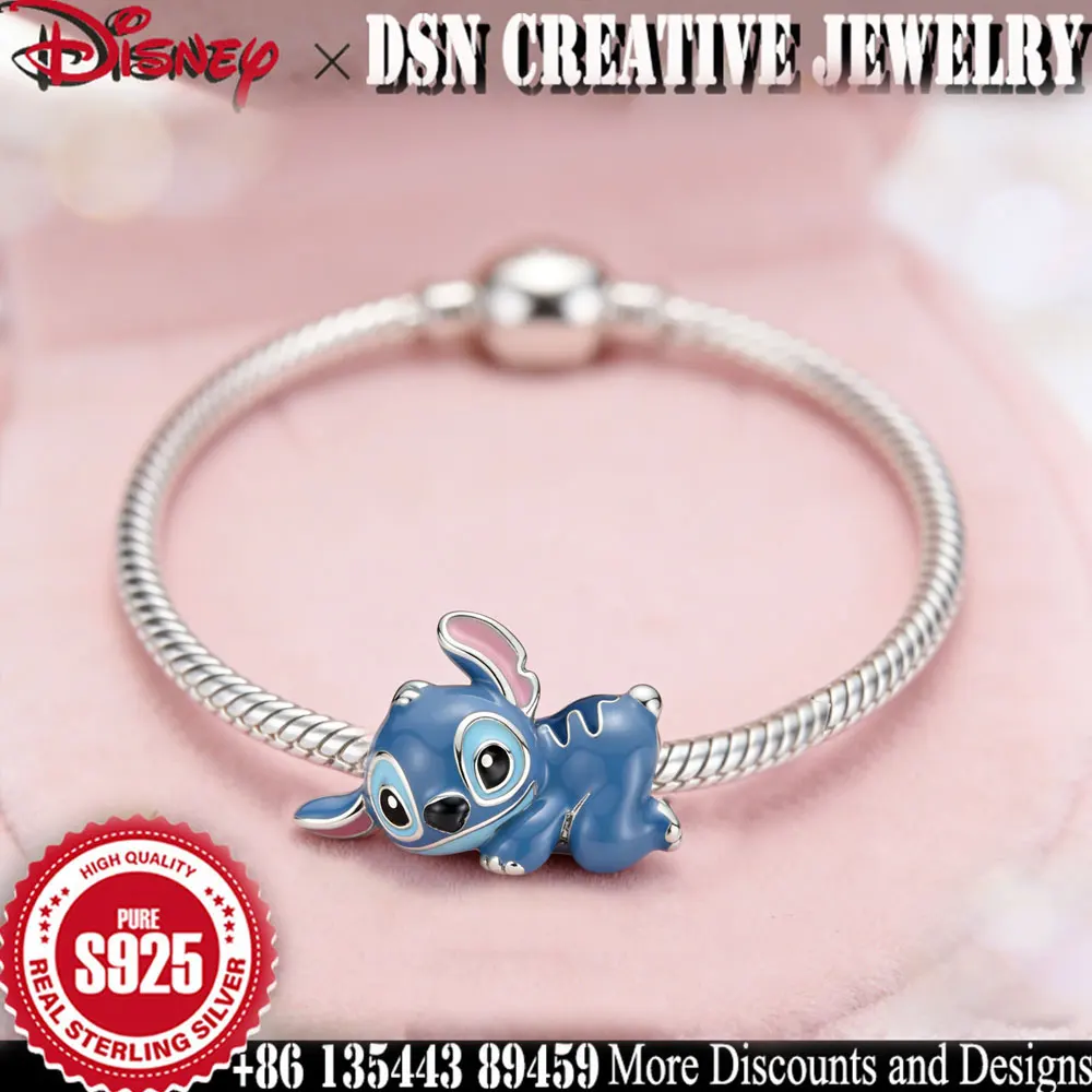 

DSN creative charms Disney Stitch enamel beads suitable for pan snake chain bracelet cartoon cute charms accessories