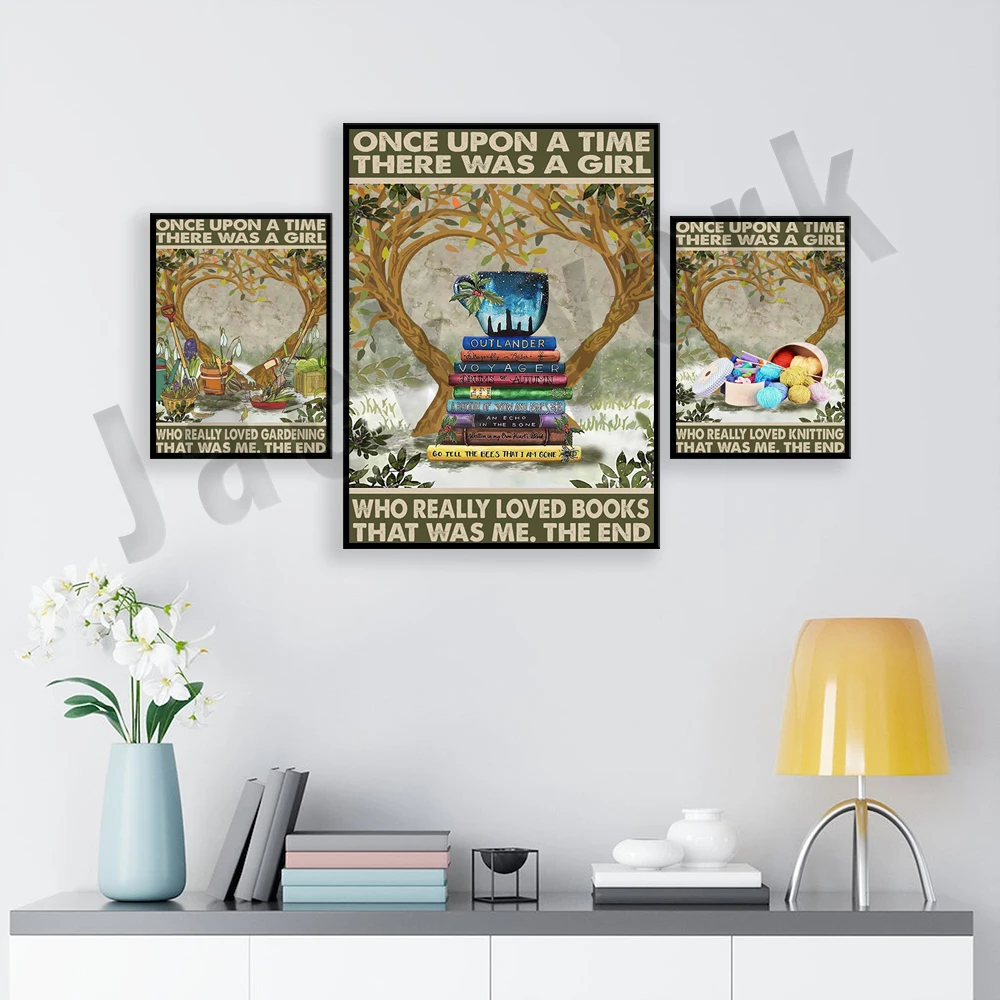 Once upon a time there was a girl who loved flower gardening, knitting crochet, sewing, reading books, vintage poster decoration