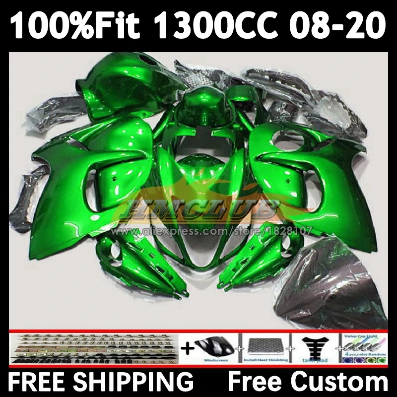 Body For SUZUKI Hayabusa GSXR1300 08 09 10 11 12 13 38No.006 green pearl GSX-R1300 GSXR 1300 14 2015 2016 2017 2018 2019 Fairing