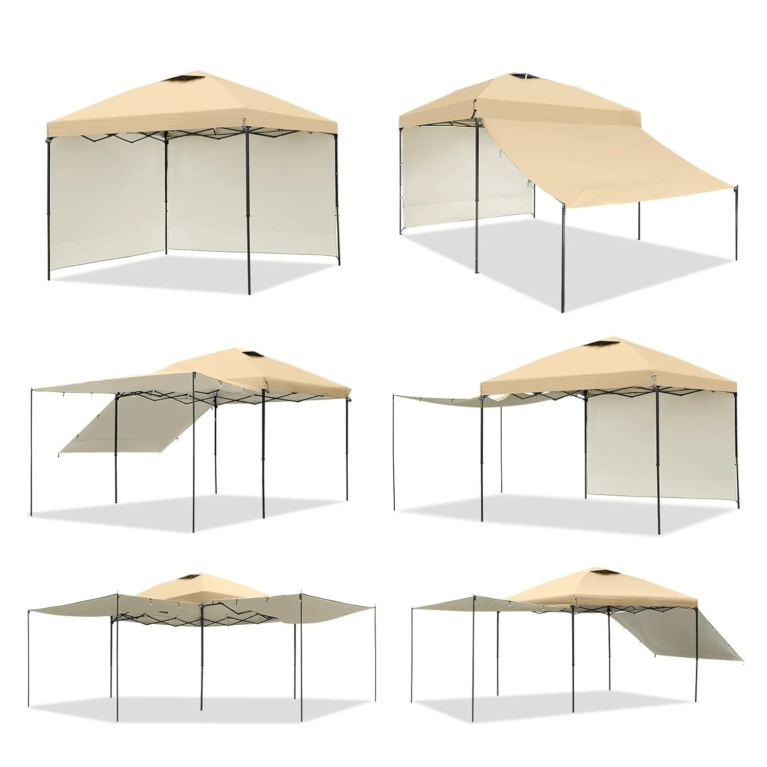 new 10x10 Easy Pop Up Canopy Tent with Sidewalls, Instant Outdoor Shade Shelter with Removable 10FT Sun Walls, Quick, Customized