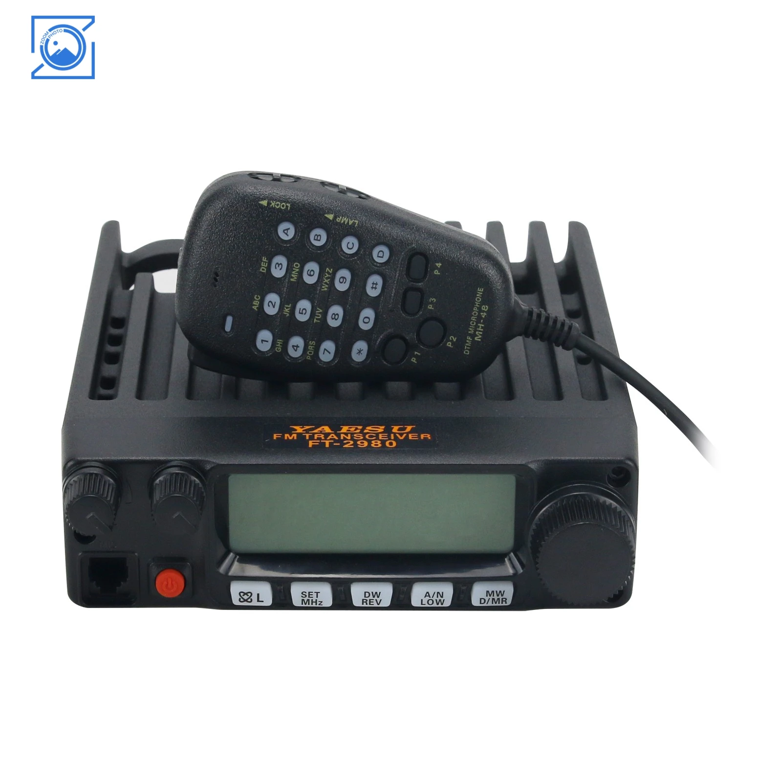 Transceptor de rádio amador 60W FT-2980R VHF FM para rádio móvel YAESU 136-174MHz compatível com regulador de tensão de 24V a 13,8V