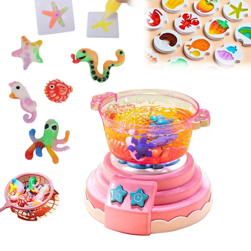 Aqua Fairy Water Gel Kit Creative Magic Water Arts & Crafts Aqua Fairy Toy Kit With Magic Gel Animal Molds for Boy Girl & Kids