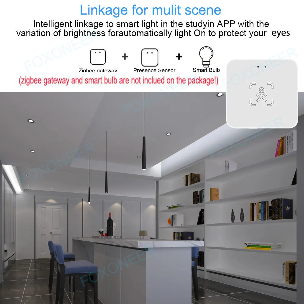 WiFi / Zigbee Smart Human Presence Sensor,Luminance/Distance Detection, Tuya Smart Life Home Automation,For Z2M Alexa, Google