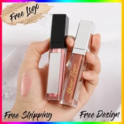 Lip Gloss with Led Light and Mirror Private Label Lipstick Liquid Shiny Colors P42 P43 P90 P143