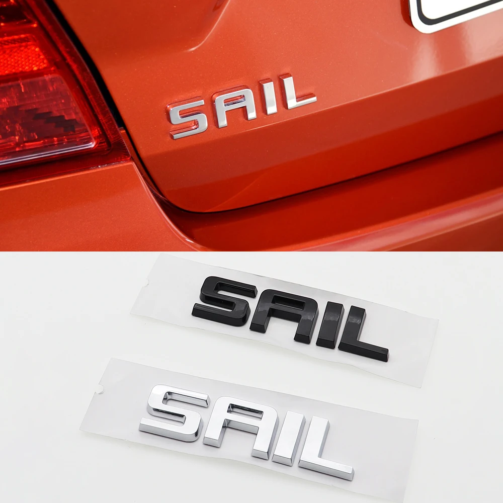 

1PC 3D ABS Car Letter Logo Sticker Tail Bumper Badge Auto Rear Trunk Emblem Decals Accessories For SAIL XFL