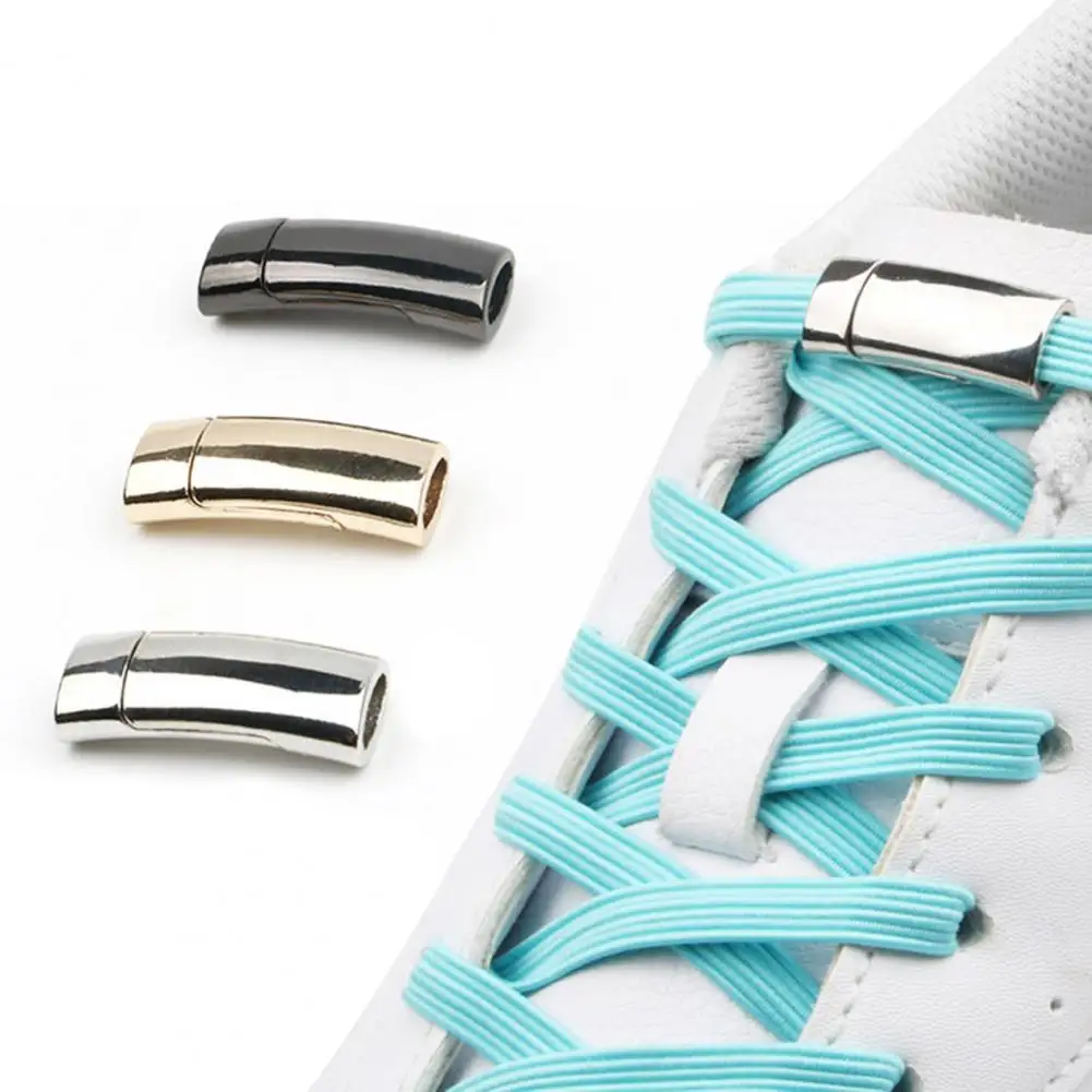 

1 Set Shoelace Magnetic Buckle Practical Convenient Durable Men Women Universal Metal Magnetic Shoe Laces Buckles