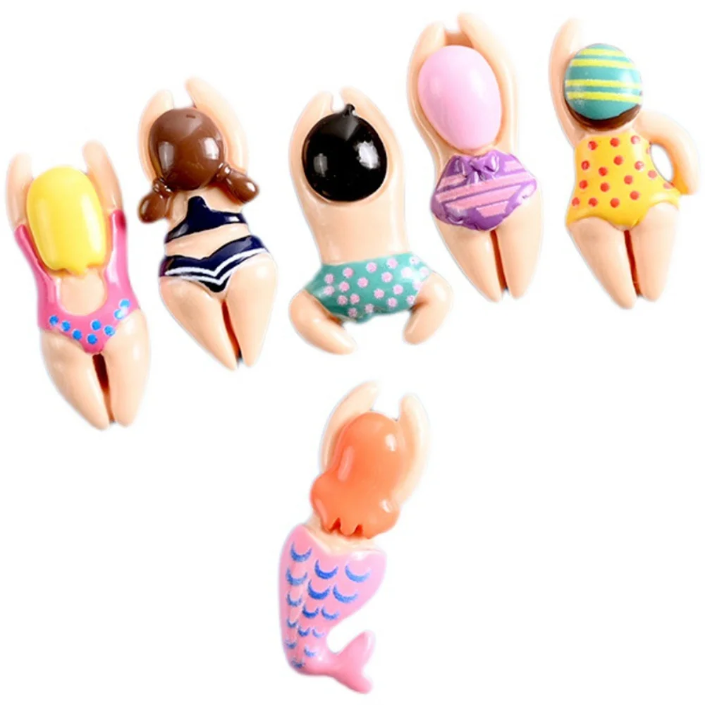 Micro Landscape Character Decor Mini Swimming Figure Boy Girl Ornaments Ecological Bottle Beach Waterscape Landscaping Decor