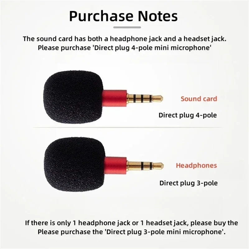 Черный 4-полюсный мини-портативный микрофонный разъем 3,5 мм Aux 3-полюсный караоке для мобильного телефона Открытый ручной аудио стерео конденсаторный микрофон