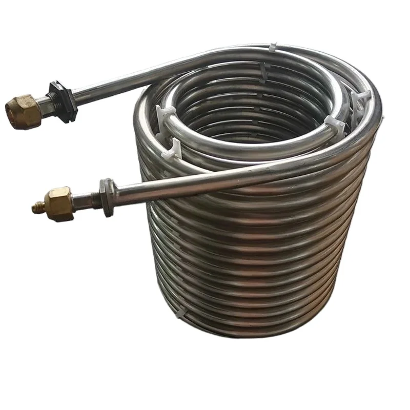 304 Stainless Steel Coil Evaporator Heat Exchanger Circular Mosquito Coil Type Water Water Waste Heat Recovery
