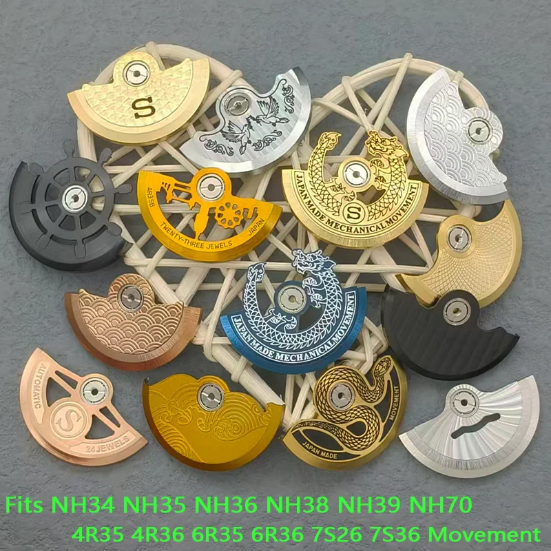Mod NH35 Rotors Movement Oscillating Weight Modified Rotors Fits Japan NH34 NH35 NH36 NH38 4R 6R 7S Movement Repair Accessories