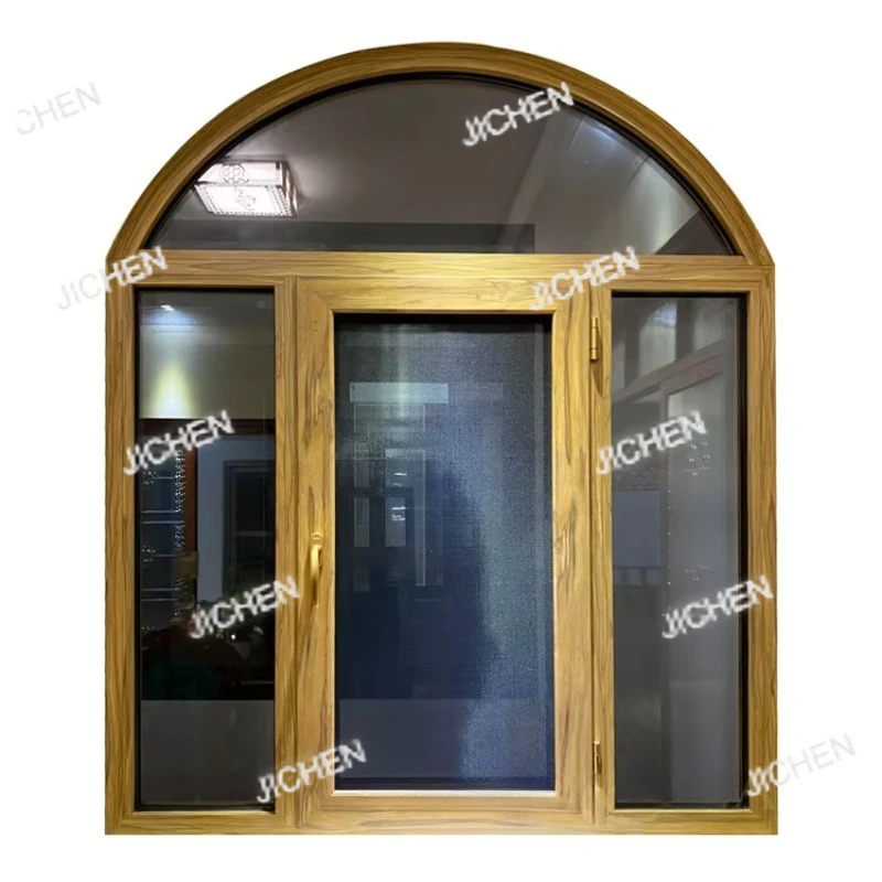 

Wooden Colored Aluminum Casement Window, Deposit