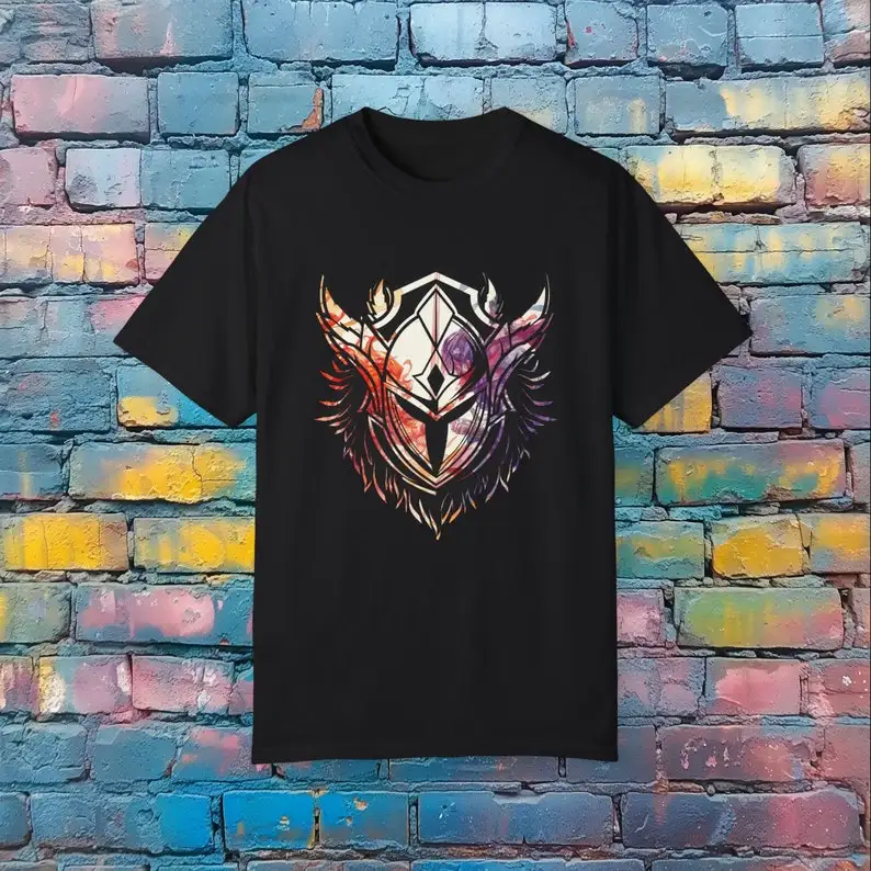 Battle Emblem Gamer T-Shirt - Cool Tee for Gaming Dads