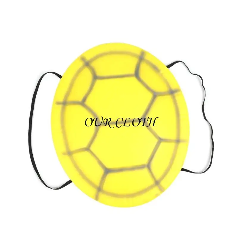 Wearable Eva Tortoise Shell met elastische riem Halloween Tortoise -kostuumaccessoires voor kinderen volwassen Halloween Y1AC