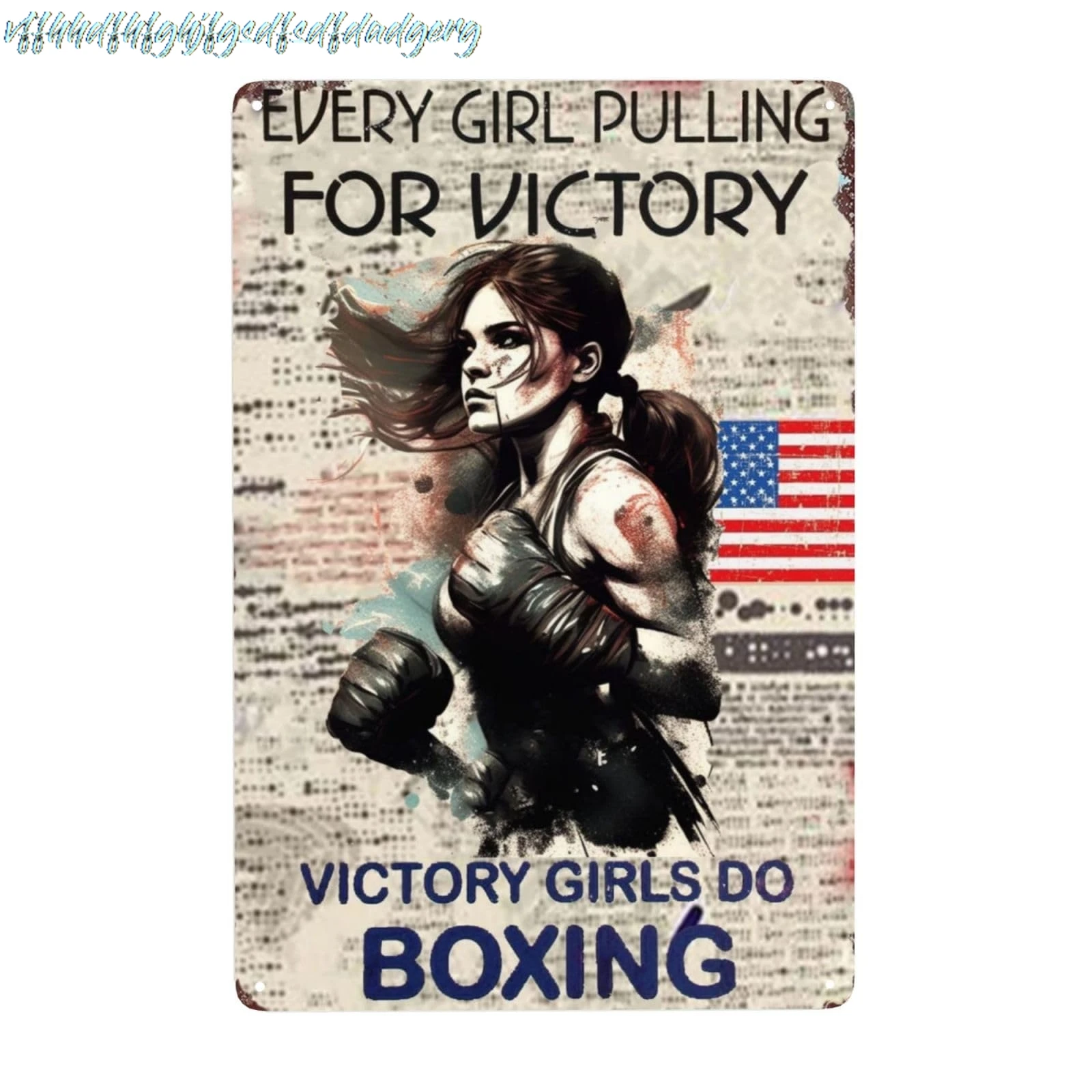 Every Girl Pulling Victory Girls Do Boxing Metal Sign Retro Social Commentary Plaques Man Cave Office Unique Energetic Stre sign