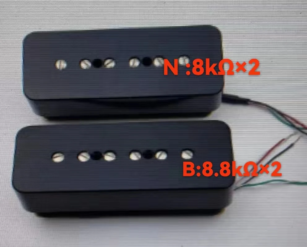 1 Set GUYKER P90 Double Layer Noise Reduction Guitar Pickup Black/Yellow