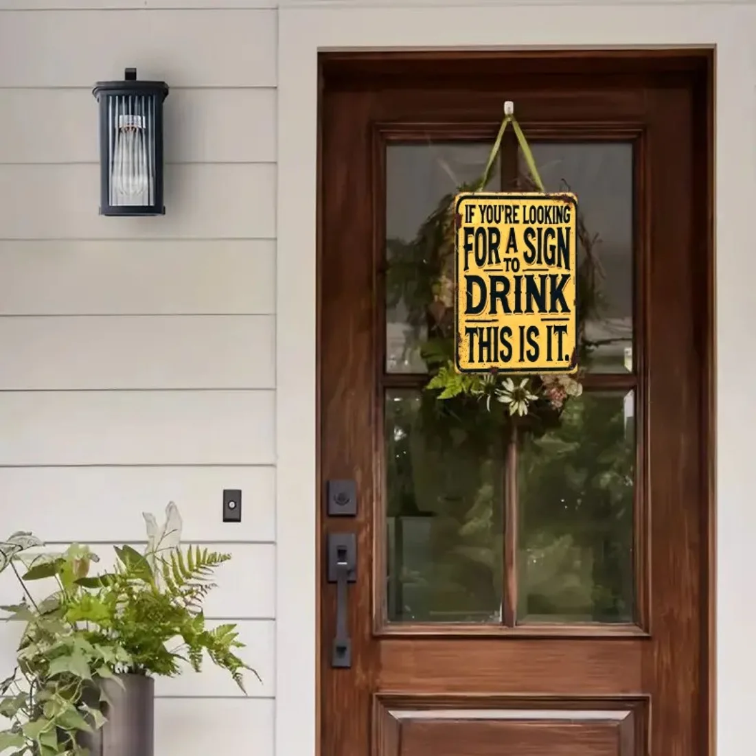 1pc Vintage Drinking Tips Metal Sign,Rustic Iron Wall Decor with Humorous Quote & HD Printing, for Bar,Gift for Humor Lovers.