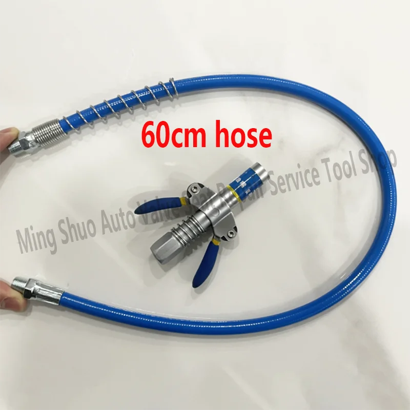 Grease Gun Coupler Heavy-Duty 10000 PSI NPTI/8 Quick Release Oil Pump Tip Tool Pressure Grease Nozzle Car Syringe Lubricant Tip