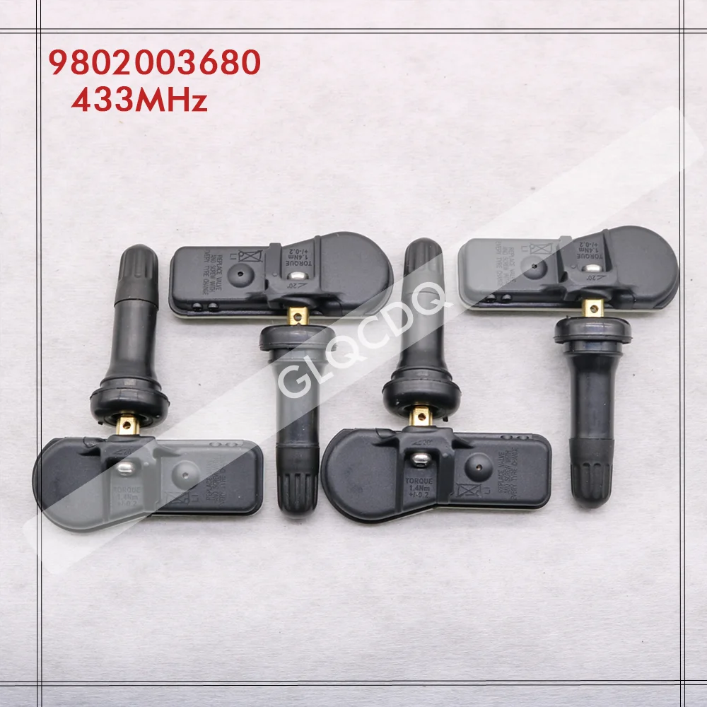 FOR 2013 2014 2015 2016 PEUGEOT 207 SW 3008 (OU) TPMS 433MHz TIRE PRESSURE SENSOR DS TIRE AIR PRESSURE 9802003680 9811536380