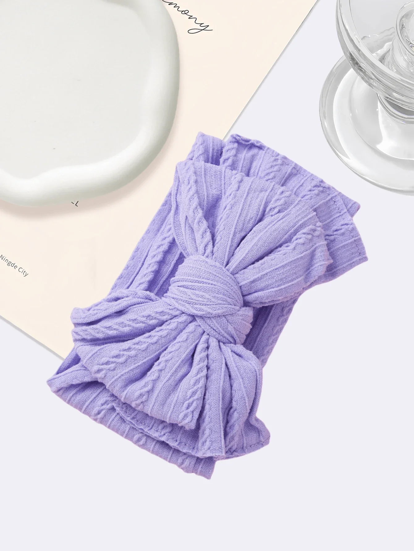 

1/3pcs Jacquard Nylon Soft Baby Headbands, European & American Style Children Hair Accessories, Double-Layer Bow Baby Fontanel