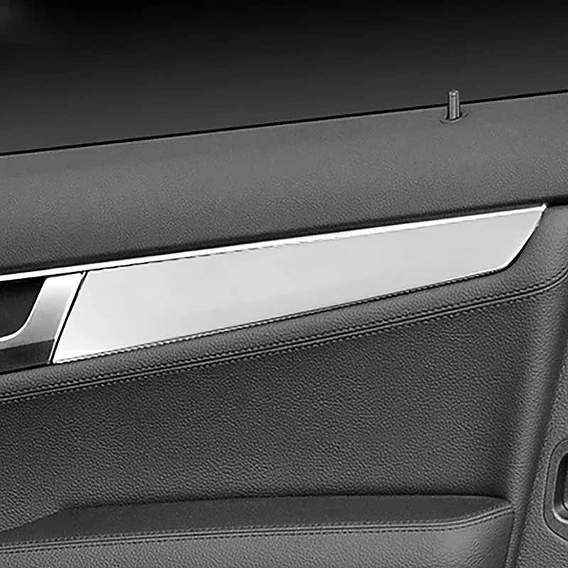 

Декоративные полоски для дверей автомобиля из нержавеющей стали для Mercedes Benz C Class W204 2008-2014, Стайлинг, аксессуары для интерьера