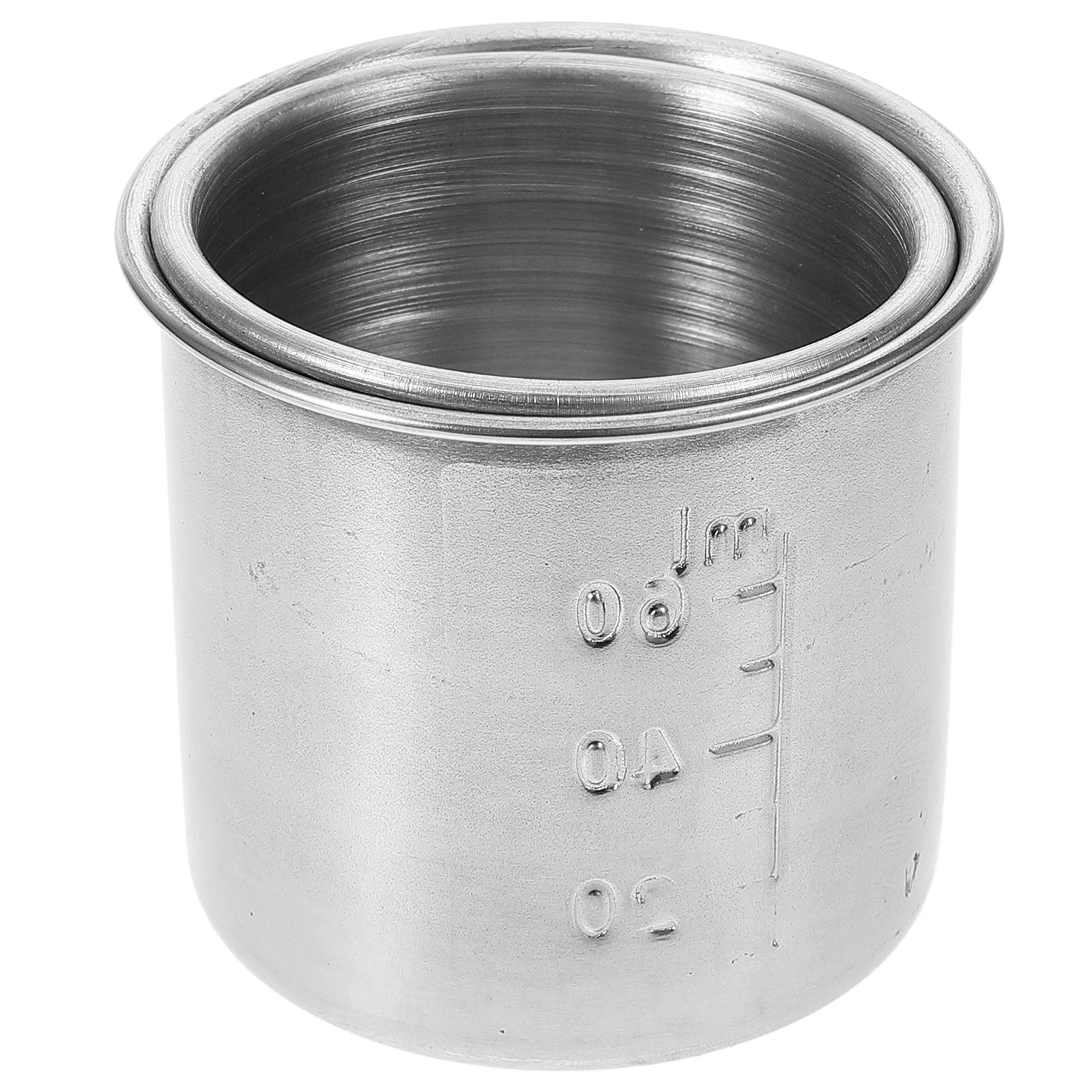 

2pcs Stainless Steel Measuring Cups Thickened Medicine Cup For Home Laboratory Use Liquid Medicine Tool Comfortable Grip