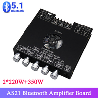 AS21 220WX2+350W 2.1 channel TPA3255 Amplifier Chip Bluetooth 5.1 Digital Amplifier Board Power Audio Amplifier module
