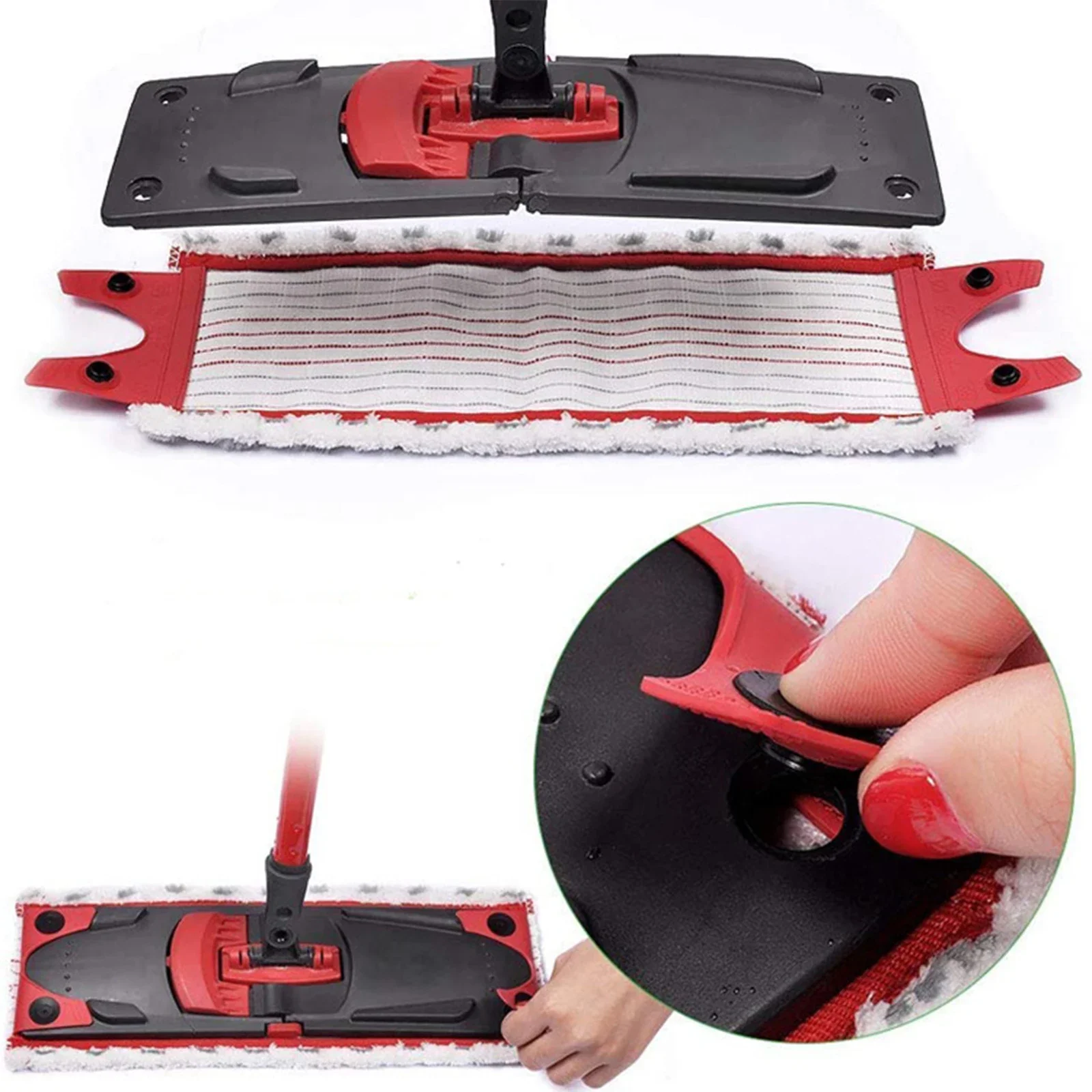 For Vileda Ultra Max Microfibre Floor Mop Pads Replacement Flat Mop Cloth Quick Drying Machine Washable Reusable Cleaning Tools image 4
