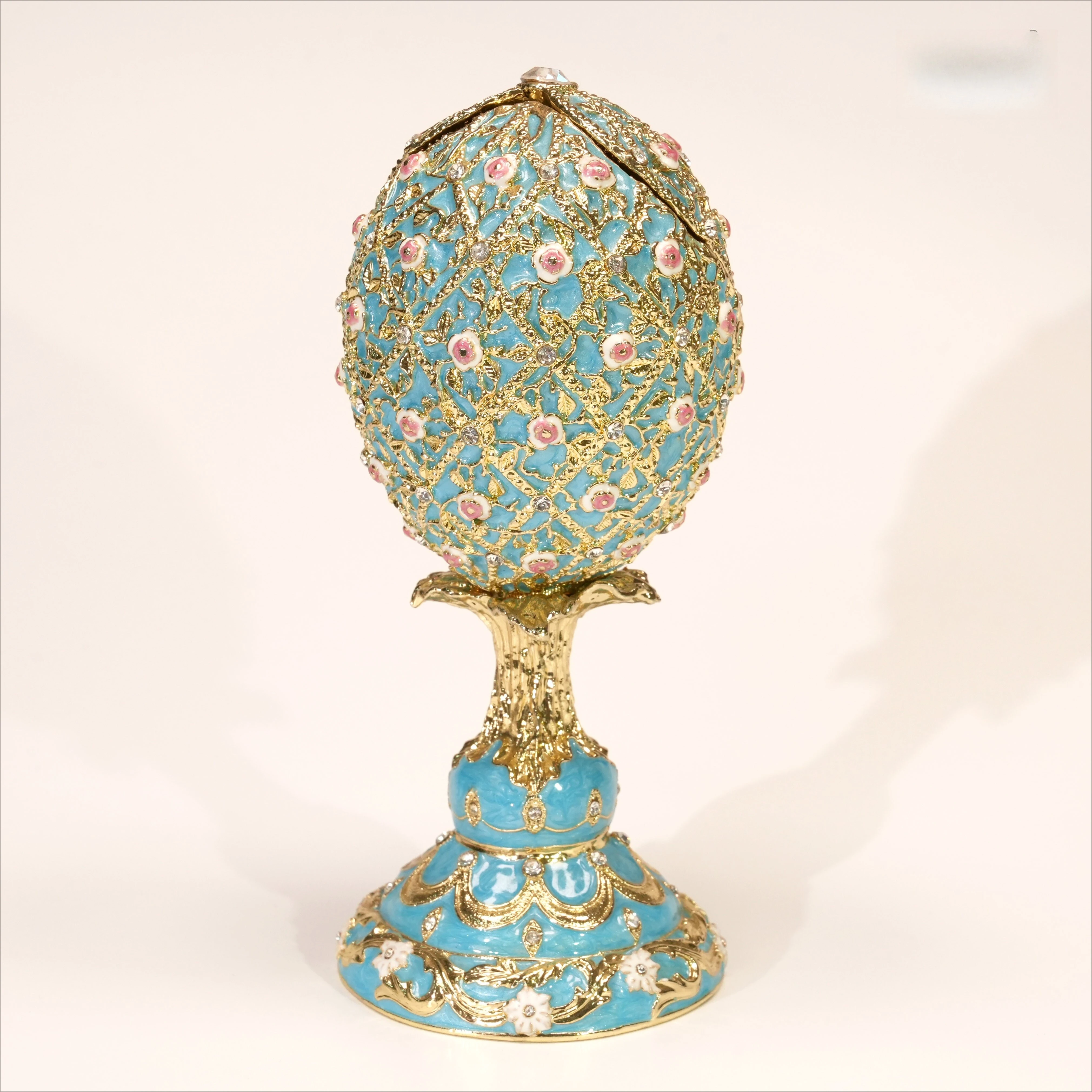 LovePuzzle Russian Easter Egg Enamel Jewelry Box Easter Creative Home Ornament Niche Gift Recommendation