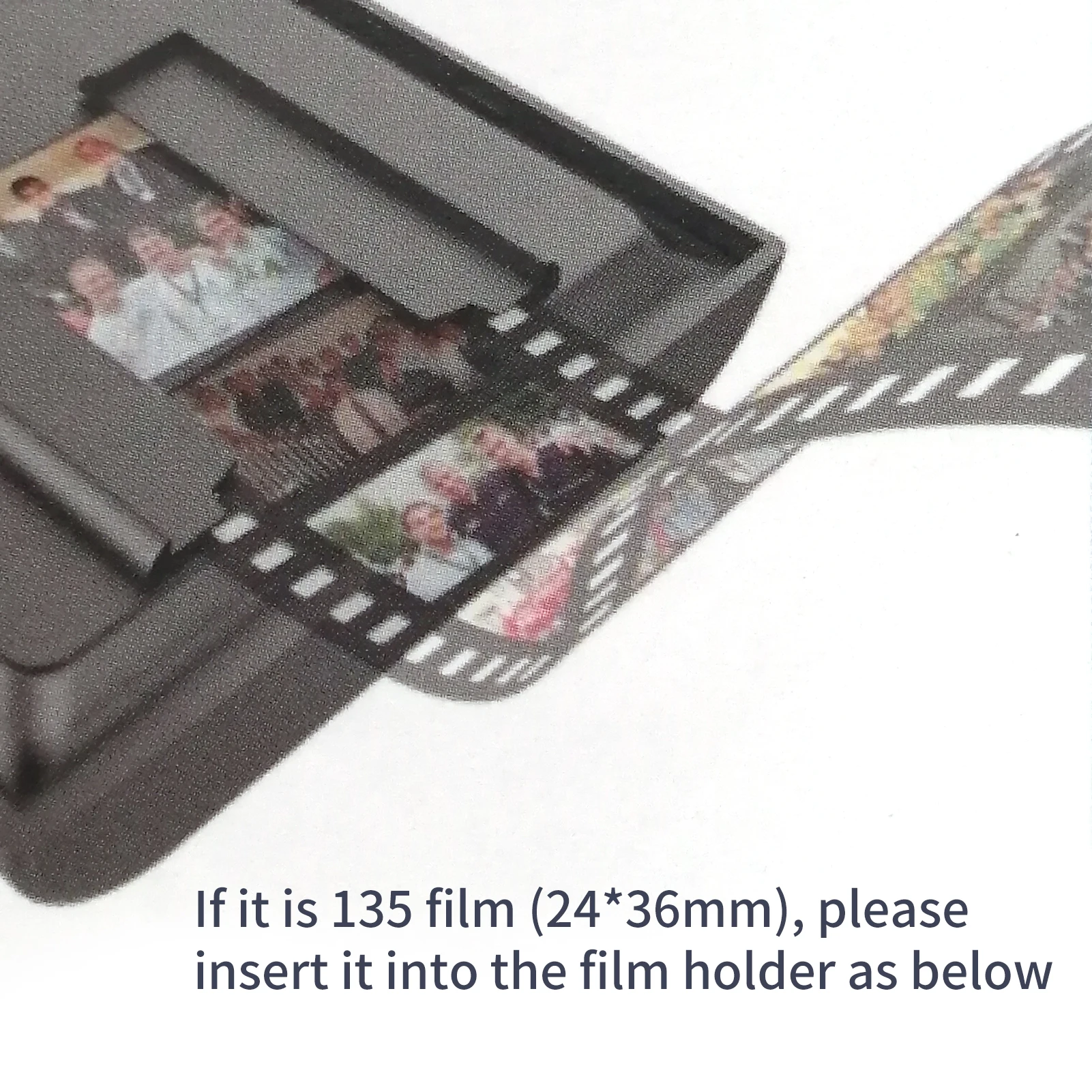 Mobile Film and Slide Scanner for 35mm/135mm Negatives and Slides with LED Backlight Free APP Foldable Novelty Scanner