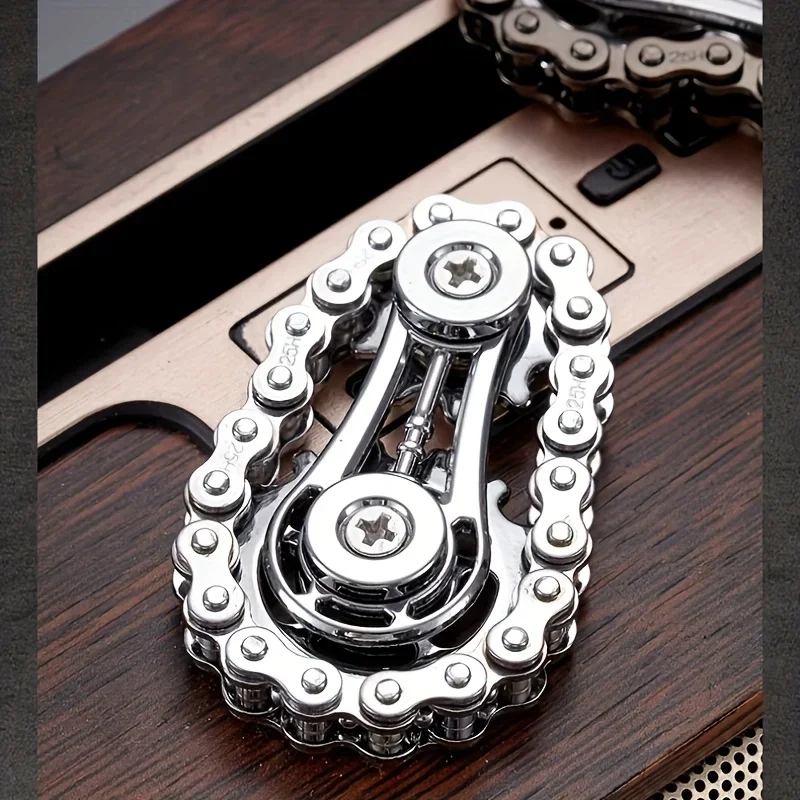 ใหม่เฟือง Flywheel ปลายนิ้ว Gyro Fidget Spinner Antistress ความวิตกกังวลโลหะโซ่จักรยาน EDC Spinner Fidget ของเล่นสําหรับผู้ใหญ่