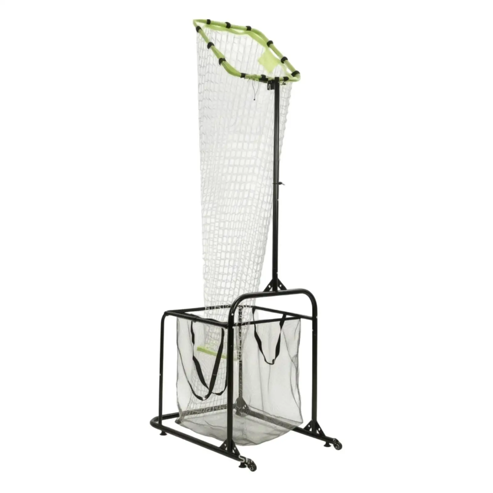 Volleyball Target Net Portable Frame Height Adjustable Green Square Hoop with Ball Bag for Setter Passing Drills