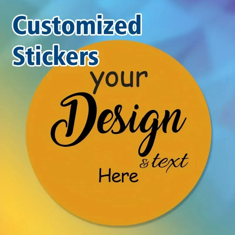 

50/100pcs custom personalized round stickers, suitable for business, retail, wedding baptism stickers, personalized gifts, and p