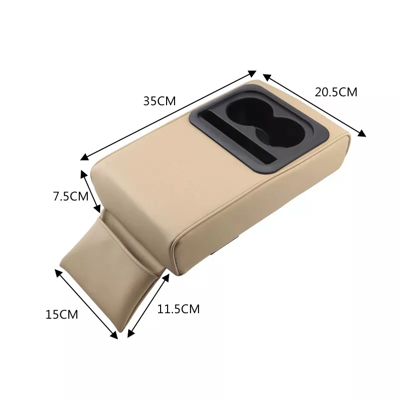 Factory Hot Selling CHENG HUI Car Center Armrest Box Pad Multifunctional Storage Box Heightened Pad Universal Armrest