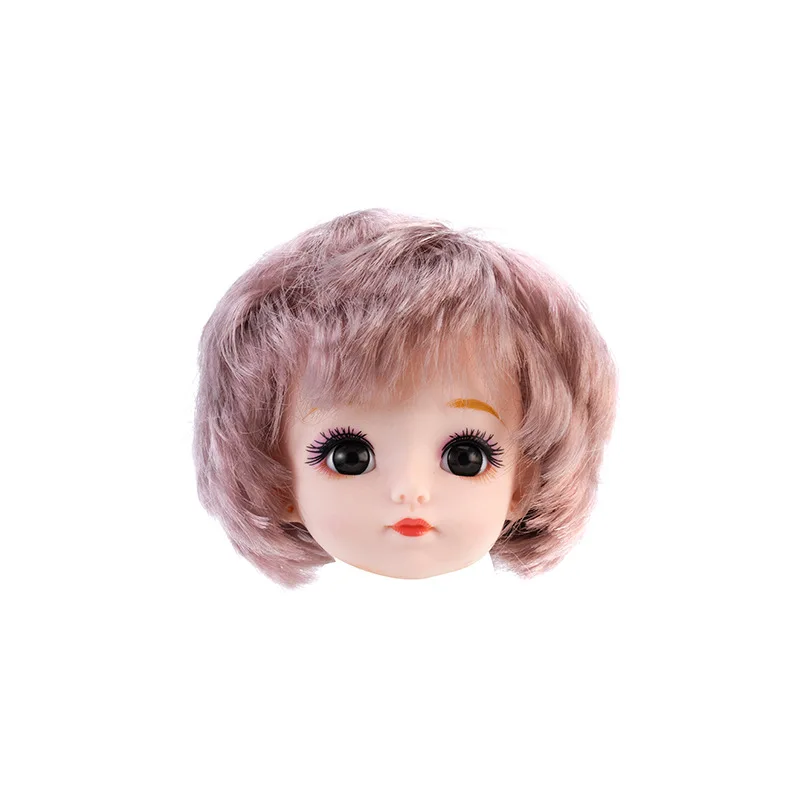 Fashion 30cm Doll Head 1/6 Bjd Doll Head Short / Long Hair Replacement Head Doll Toy Gift