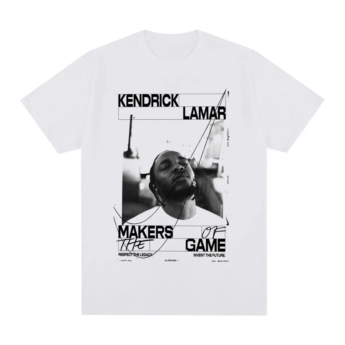 Kendrick Lamar Vintage T-shirt DAMN Hip Hop Rapper Cotton Men T shirt New Tee Tshirt Womens Tops