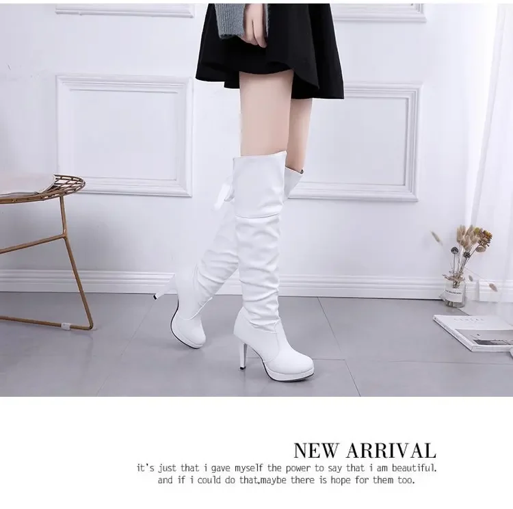 Damenstiefel Luxus-Ritterstiefel für Damen Modische Sexy Weiche Lederschuhe Elegante Bequeme Kniehohe Stiefel – Detail 18