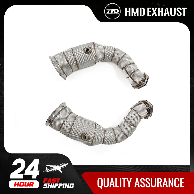 HMD Exhaust System High Flow Performance Downpipe for Lamborghini URUS 4.0T Catted Catless Pipe Non-OPF Version