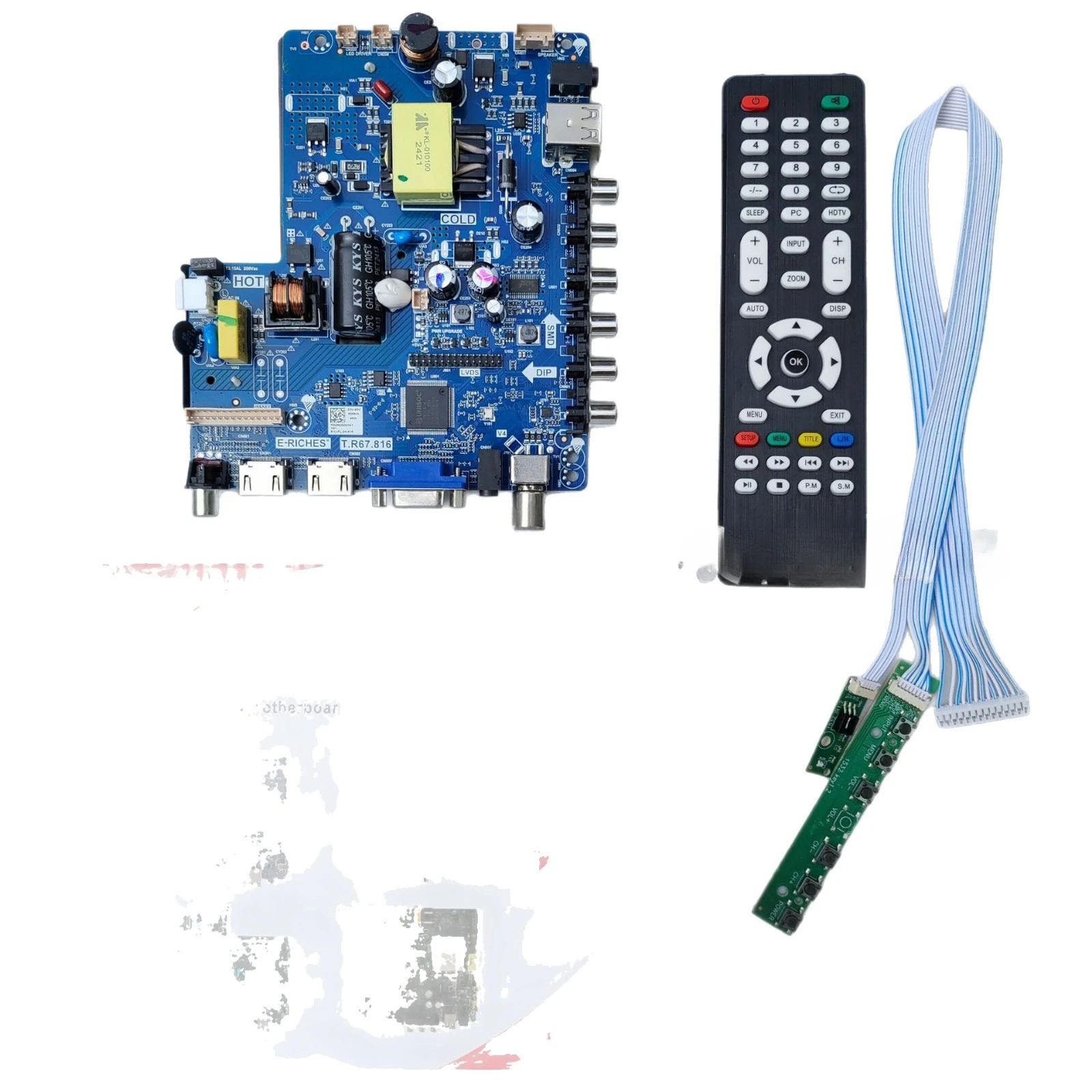 T. R67.81632-50inch for High Definition Digital TV Main Board Remote Control Button
