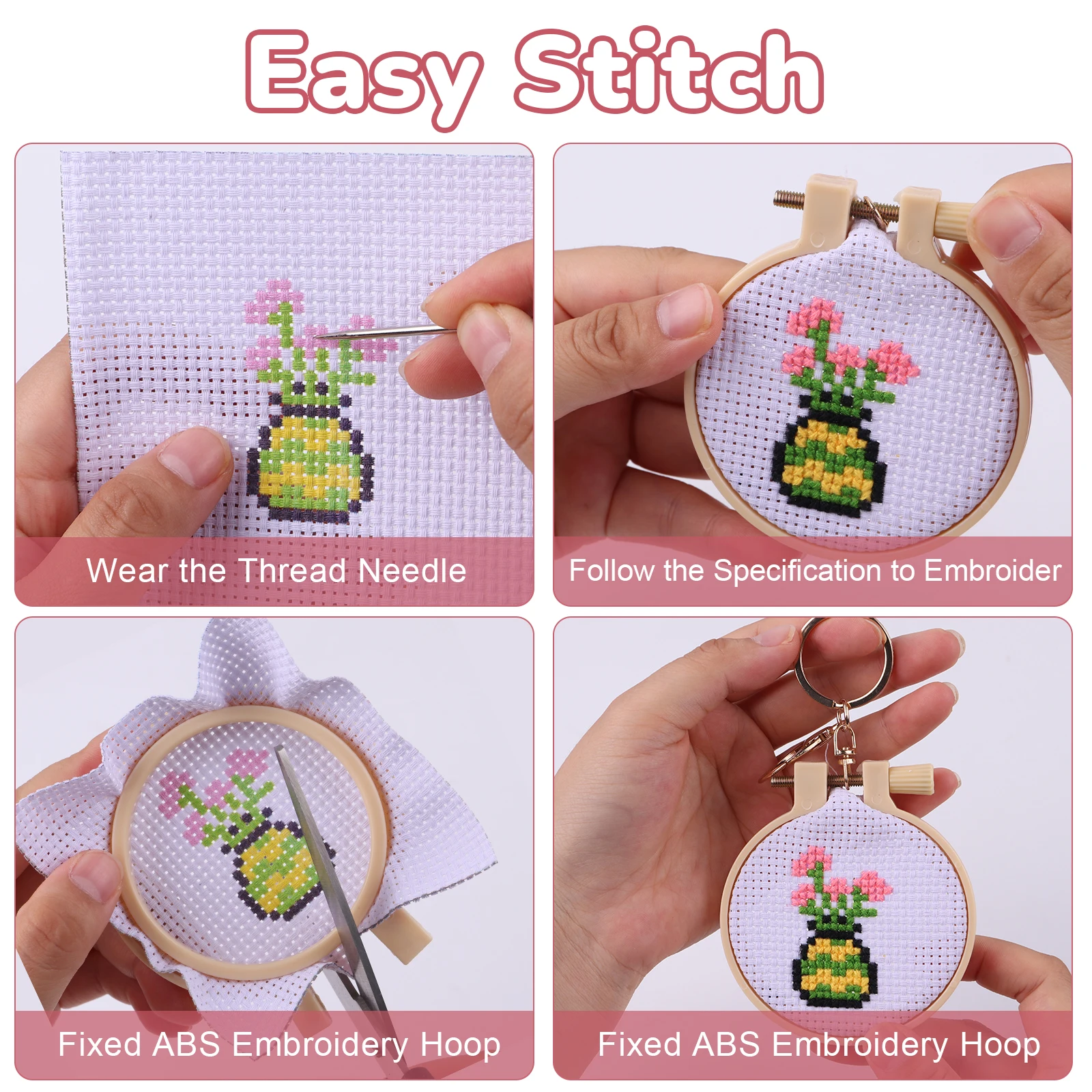 4Pcs Embroidery Beginner Kits  - огляд і ціна Soap Making Kit For Kids