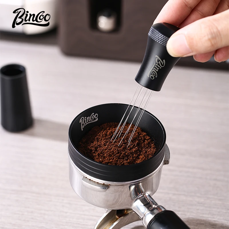 Bincoo Coffee Powder Dispenser Coffee Powder Agglomeration Tool Loose Powder Needle with Base