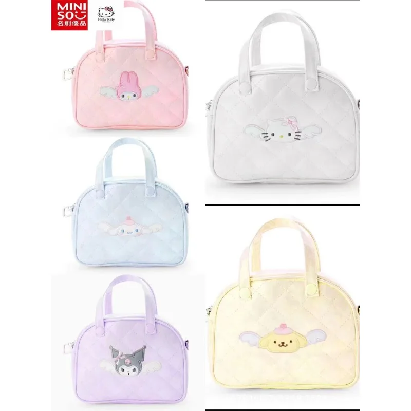 MINISOHello Kitty Cartoon Cute Handbag Kuromi Shoulder Bag Girly Heart PU Cinnamon Dog Crossbody Bag